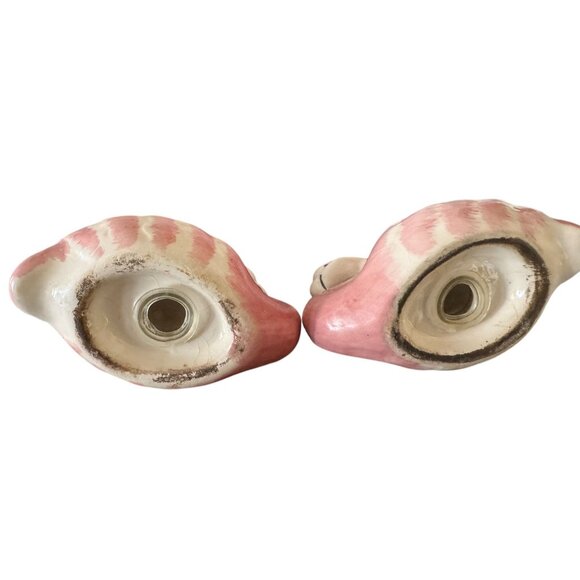 Vintage Ceramic Flamingo Salt & Pepper Shakers Pink & White Collectible Table De - Picture 3 of 4